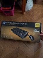 Draadloos comfortabel toetsenbord en muis, Computers en Software, Zo goed als nieuw, Draadloos