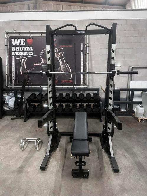 Technogym Pure Strength Halfrack,147,5kg Gewichten,Bankje, Sport en Fitness, Fitnessmaterialen, Gebruikt, Overige typen, Ophalen