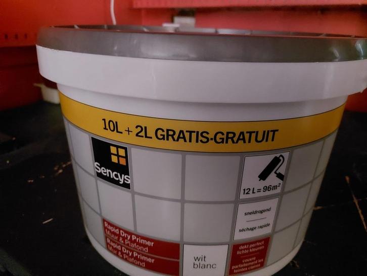 Rapid Dry Primer – Sencys (12L), Doe-het-zelf en Bouw, Verf, Beits en Lak, Ophalen