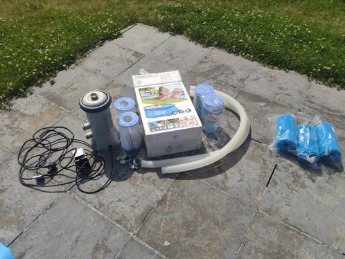 Zwembad filterpomp + zwembad 2,44m Intex, Tuin en Terras, Zwembad-toebehoren, Gebruikt, Filter, Ophalen