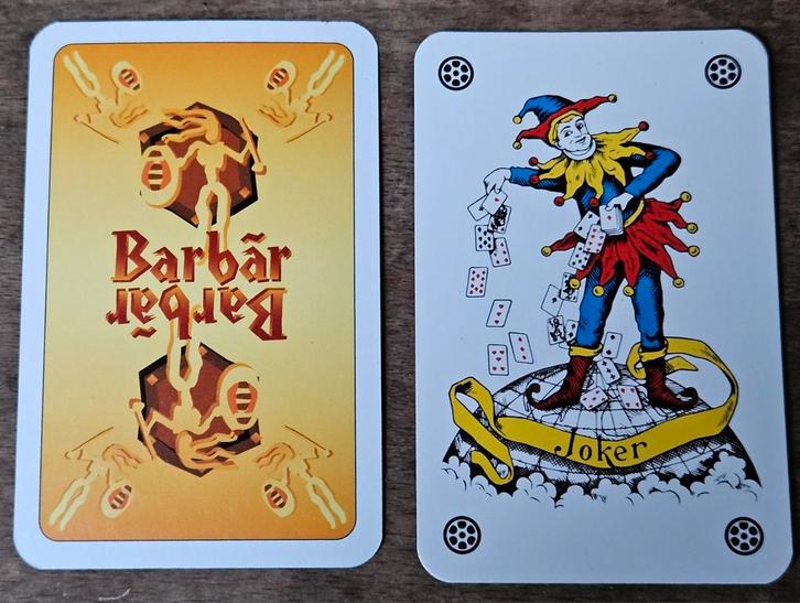 Barbar speelkaarten Joker
Dit zijn Barbar speelk, Verzamelen, Speelkaarten, Jokers en Kwartetten, Speelkaart(en), Ophalen of Verzenden