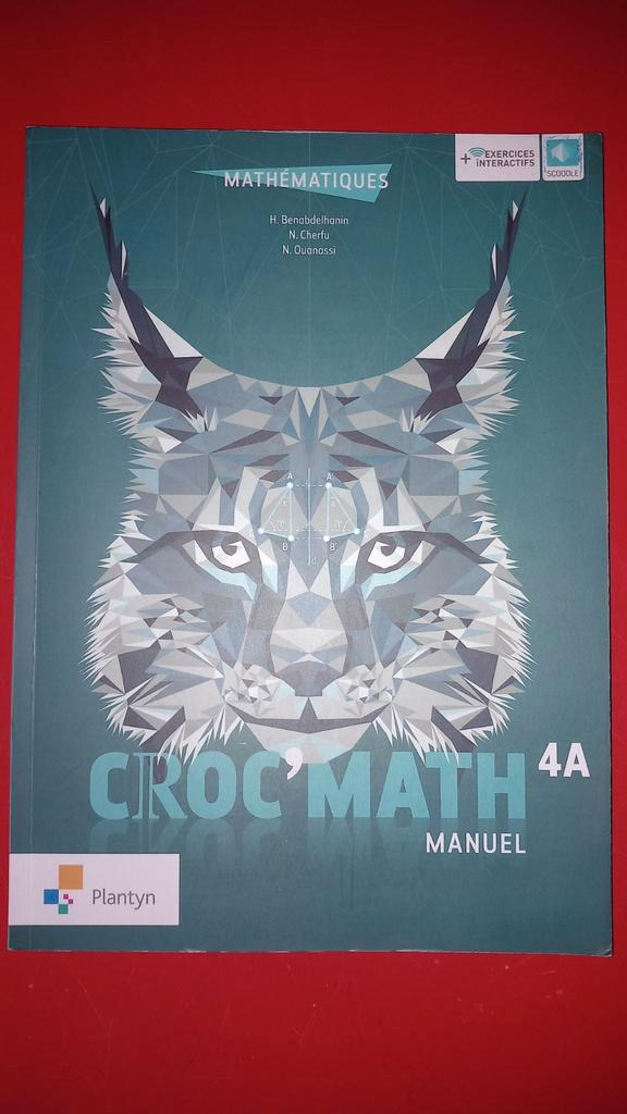 Manuel croc math 4A vierge, Livres, Livres scolaires, Comme neuf, Mathématiques A, Secondaire, Enlèvement