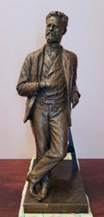 Bronzen beeld man met beeldhouwtafel, Antiek en Kunst, Kunst | Beelden en Houtsnijwerken, Ophalen