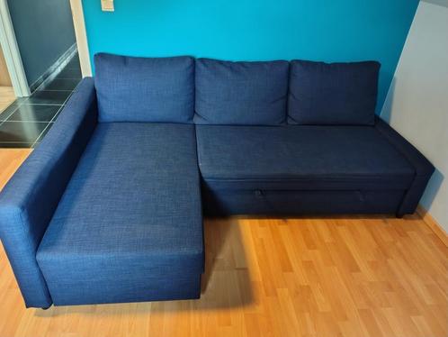 Zetelbed, Huis en Inrichting, Slaapkamer | Slaapbanken, Zo goed als nieuw, Tweepersoons, Blauw, Ophalen