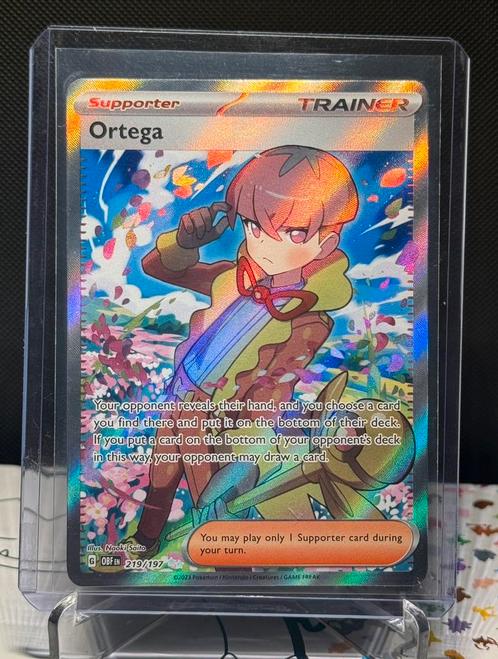 Ortega - 219/197, Hobby en Vrije tijd, Verzamelkaartspellen | Pokémon, Nieuw, Losse kaart, Foil, Ophalen of Verzenden