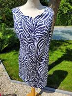 wit blauwe jurk large, Caro, Blauw, Maat 42/44 (L), Ophalen of Verzenden