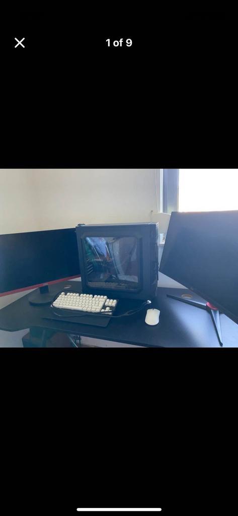 Volledige Gaming Setup Of Apart Te Koop, Computers en Software, Desktop Pc's, Zo goed als nieuw, HDD, 16 GB, Met videokaart, Met monitor