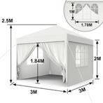 Partytent Paviljoen 3x3 3x6 3x9m met zijwanden Nieuw, Tuin en Terras, Ophalen, Partytent, Minder dan 4 meter, Nieuw