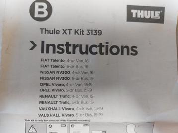 thule XT kit 3139 ( Trafic/Vivaro/NV300 /Talento)