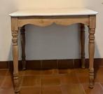 Bijzettafel hout met creme werkblad, Huis en Inrichting, Ophalen, Gebruikt