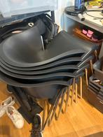 5 stoelen met kussen, Huis en Inrichting, Ophalen, Overige materialen, Gebruikt, Zwart