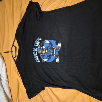 Heren T-shirt zwart " Duck off " beschikbaar voor biedingen