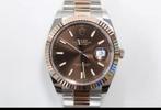 ROLEX Datejust 41 Oyster, 41 mm, Oystersteel & Everose gold, Handtassen en Accessoires, Horloges | Heren, Ophalen of Verzenden