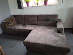 Stoffen salon kleur taupe, Huis en Inrichting, Ophalen, Gebruikt, 125 tot 150 cm, Hoekbank