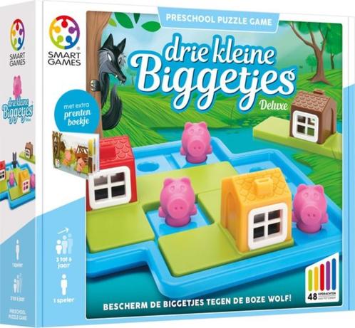 Smart Games Drie kleine biggetjes, Kinderen en Baby's, Speelgoed | Educatief en Creatief, Zo goed als nieuw, Ophalen of Verzenden