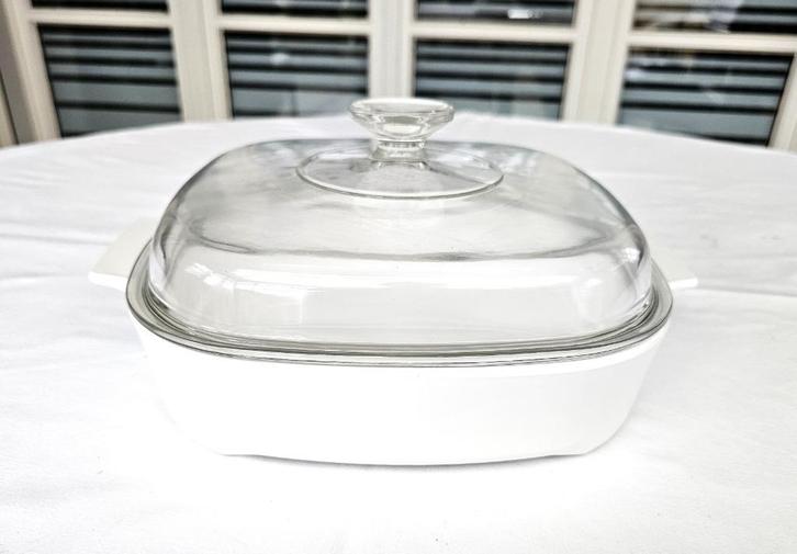 Corning Microwave Plus ovenschotel, Huis en Inrichting, Keuken | Potten en Pannen, Zo goed als nieuw, Koekenpan of Braadpan, Ophalen of Verzenden