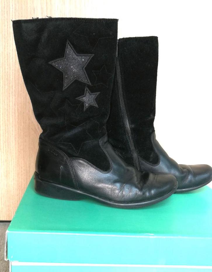 Zwarte laarzen - Clarks - maat 34 (zeer goede staat!), Kinderen en Baby's, Kinderkleding | Schoenen en Sokken, Gebruikt, Laarzen