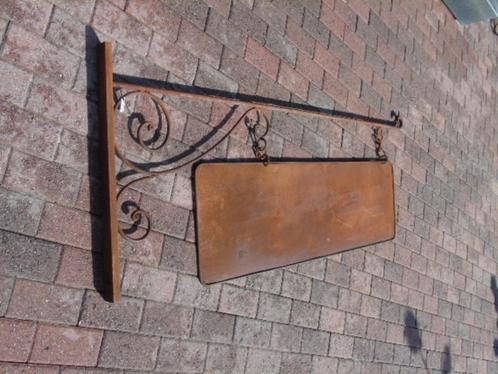 Groot smeedijzeren galgbord, Tuin en Terras, Tuinwanddecoratie, Nieuw, Ophalen