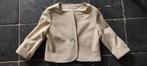 goud kleurige blazer met glinsters communie vest jasje 122, Kinderen en Baby's, Ophalen of Verzenden, Zo goed als nieuw