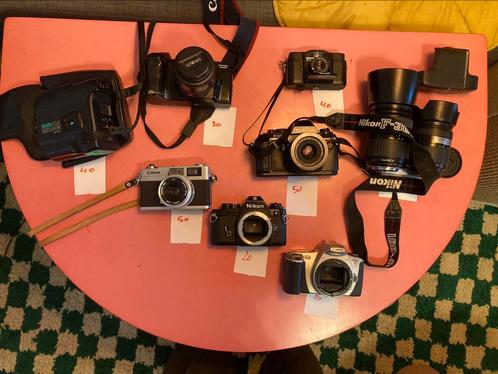 Lot Analoge Camera’s (werkend, getest), Audio, Tv en Foto, Fotocamera's Analoog, Gebruikt, Nikon, Ophalen of Verzenden
