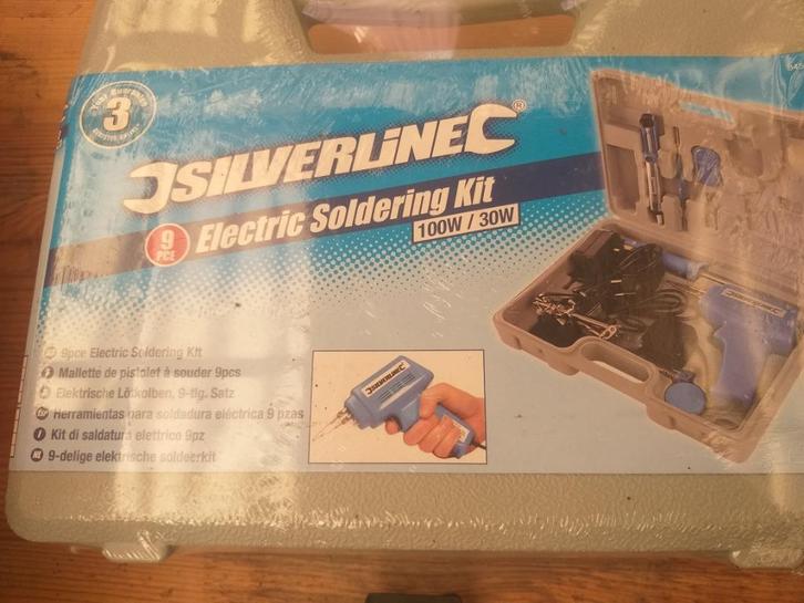 Nieuwe soldeerset Silverline 9-delig, Doe-het-zelf en Bouw, Gereedschap | Handgereedschap, Nieuw, Ophalen