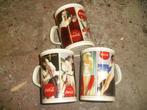 coca cola 3 mugs collector, Comme neuf, Envoi