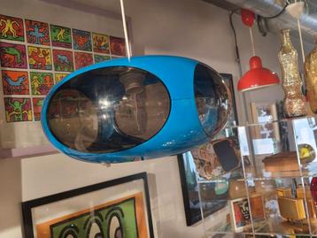Massive bug eye UFO-lamp ,  zeldzame blauwe  hanglamp  beschikbaar voor biedingen