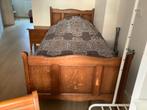 1 persoons bed hout + nachttafel 2 schuiven, Huis en Inrichting, Slaapkamer | Bedden, Ophalen, Hout
