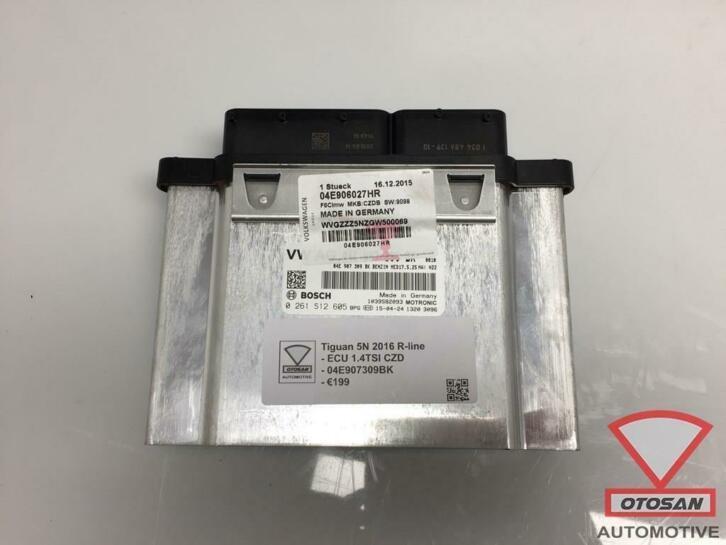 vw tiguan 5n 2016 1.4tsi ecu motormanagement 04e907309bk, Auto-onderdelen, Elektronica en Kabels, Volkswagen, Gebruikt