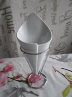 frietzak wit porselein, Ophalen, Overige typen, Nieuw, Effen