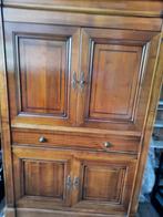 TV-kast in kersenhout   l 110 x h 170 x d 56, Antiek en Kunst, Antiek | Tv's en Audio, Ophalen