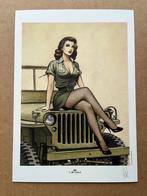 Pin-up et Jeep - Ex-libris Festival Evreux 2024 - Paturaud, Livres, BD, Envoi