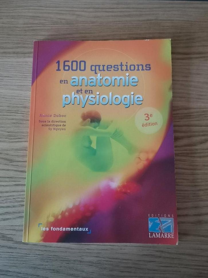 1600 Questions En Anatomie Et En physiologie, Boeken, Schoolboeken, Zo goed als nieuw, Ophalen of Verzenden