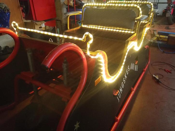 beau traîneau avec lumières de Noël, Divers, Noël, Utilisé, Enlèvement