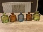 5 nieuwe vaasjes in kleur, Maison & Meubles, Accessoires pour la Maison | Vases, Enlèvement ou Envoi, Neuf, Verre, Moins de 50 cm