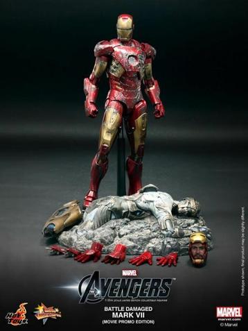HOT DEALS HOT TOYS IRON MAN - TONY STARK OP = OP !!!! beschikbaar voor biedingen