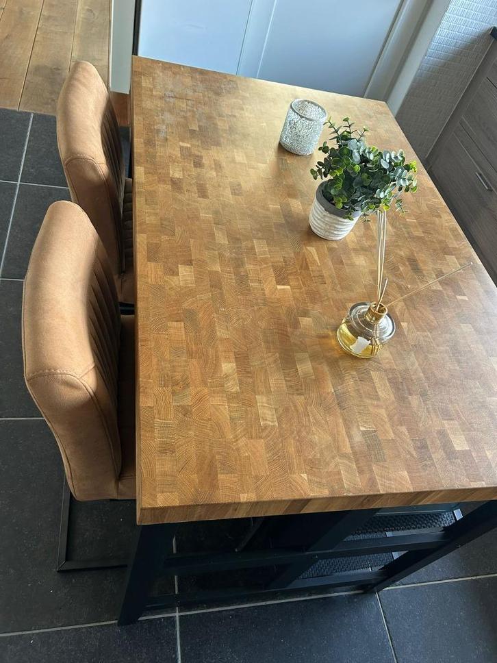 Keukenblok + 2 stoelen, Huis en Inrichting, Keuken | Keukenelementen, Zo goed als nieuw, Minder dan 100 cm, Ophalen