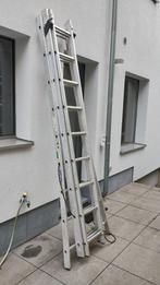 uitschuifbare ladder, Doe-het-zelf en Bouw, Ladder, Opvouwbaar of Inschuifbaar, Zo goed als nieuw, 4 meter of meer