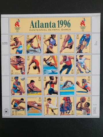 Postzegelvel Atlanta Olympische Spelen 1996 beschikbaar voor biedingen