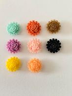 Cabochon roosjes 8mm, 24 stuks, verschillende kleuren, Ophalen of Verzenden, Nieuw