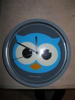 Kikkerland - Night Owl klok rond - 20x20x4cm, Ophalen of Verzenden, Zo goed als nieuw, Klok