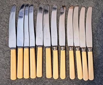 13 couteaux vintage 6+6 Sheffield +1Battle Axe, Enlèvement