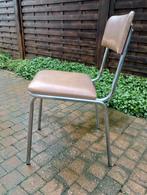 Vintage Skai chroom stoelen 5 stuks., Huis en Inrichting, Vijf, Zes of meer stoelen, Kunststof, Gebruikt, Vintage