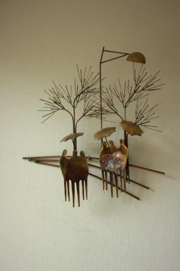 Design messing Mural sculpture, Richard Richese, Enlèvement ou Envoi