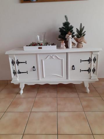 Dressoir + 2 nachtkastjes in vintage/landelijke stijl!, Ophalen, Gebruikt, 55 tot 70 cm, 65 cm of meer