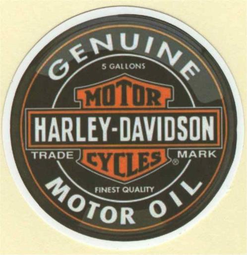 Genuine Harley Davidson Motor Oil sticker #3, Motoren, Accessoires | Stickers, Verzenden