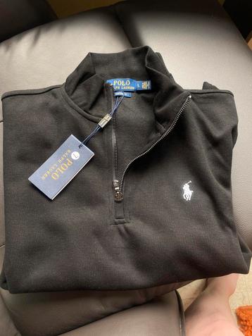 Ralph lauren zwart trui zip polo ralph lauren beschikbaar voor biedingen