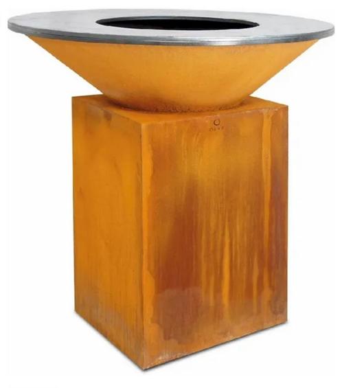 OFYR Classic Corten 100 + Grill Accessoire, Tuin en Terras, Houtskoolbarbecues, Zo goed als nieuw, Ophalen