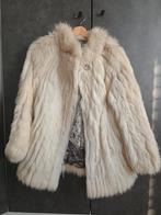 Veste en vraie fourrure – Couleur ivoire – Élégante & chaude, Beige