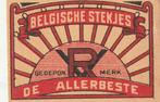 lucifermerk luciferetiket #222 Belgische stekjes, Collections, Articles de fumeurs, Briquets & Boîtes d'allumettes, Utilisé, Boîtes ou marques d'allumettes